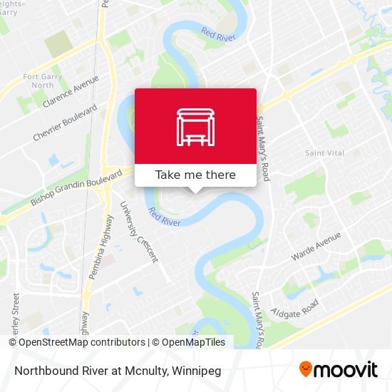 Northbound River at Mcnulty map