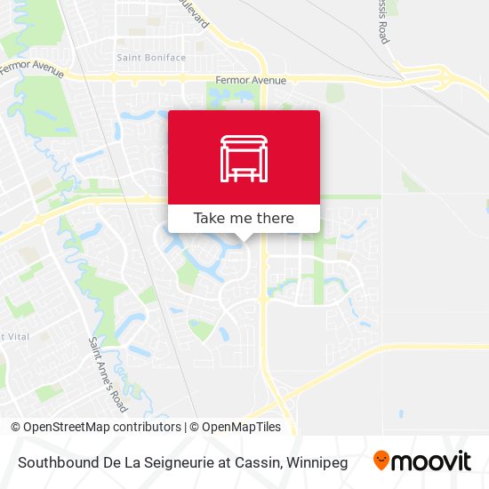 Southbound De La Seigneurie at Cassin plan