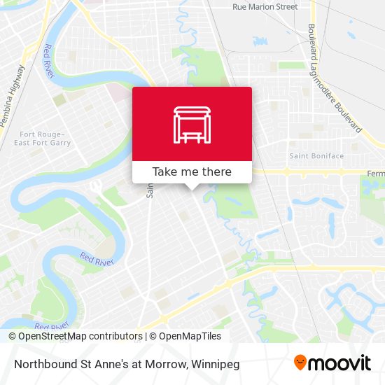 Northbound St Anne's at Morrow map