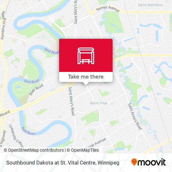 Southbound Dakota at St. Vital Centre plan