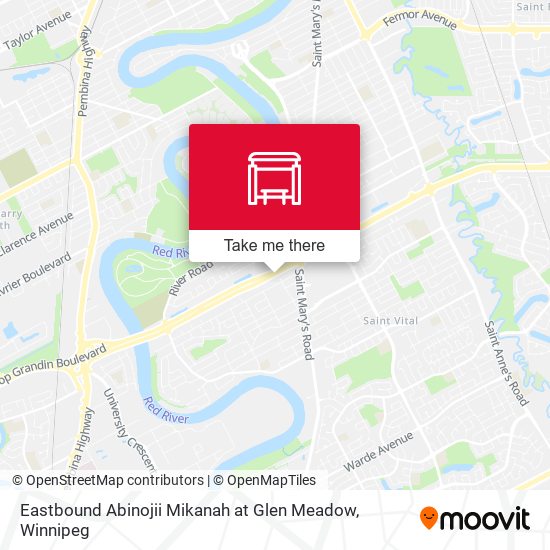 Eastbound Abinojii Mikanah at Glen Meadow plan