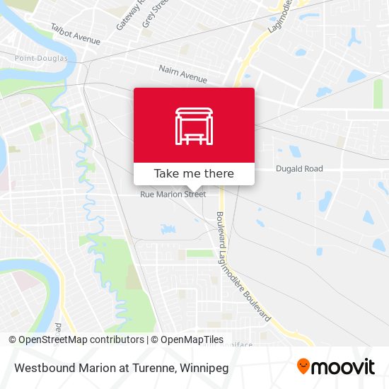 Westbound Marion at Turenne map