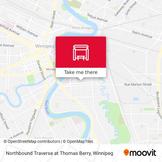 Northbound Traverse at Thomas Berry map