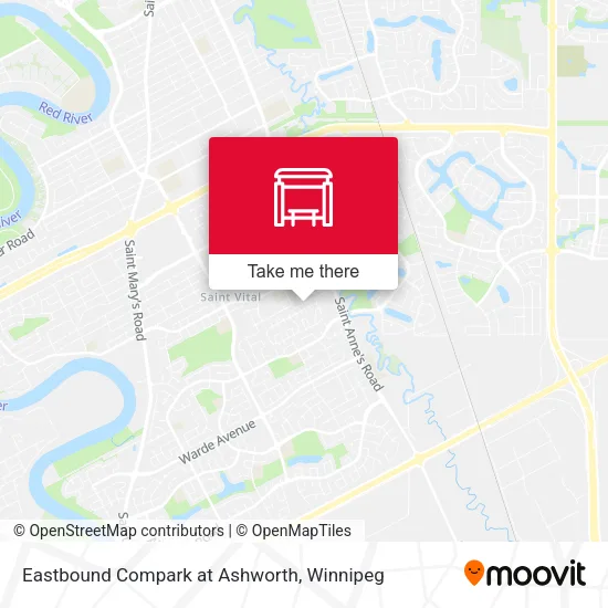 Eastbound Compark at Ashworth map