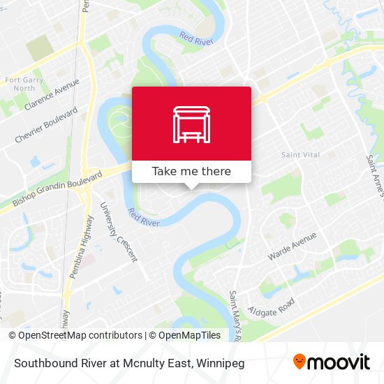 Southbound River at Mcnulty East map