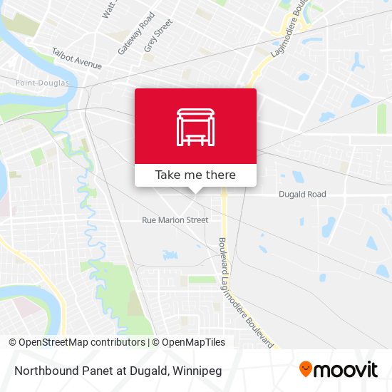 Northbound Panet at Dugald map