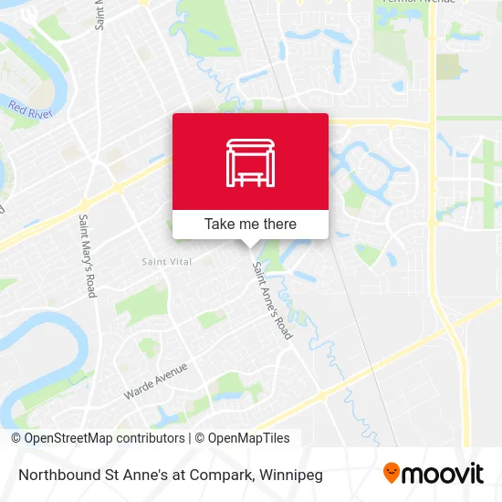 Northbound St Anne's at Compark map