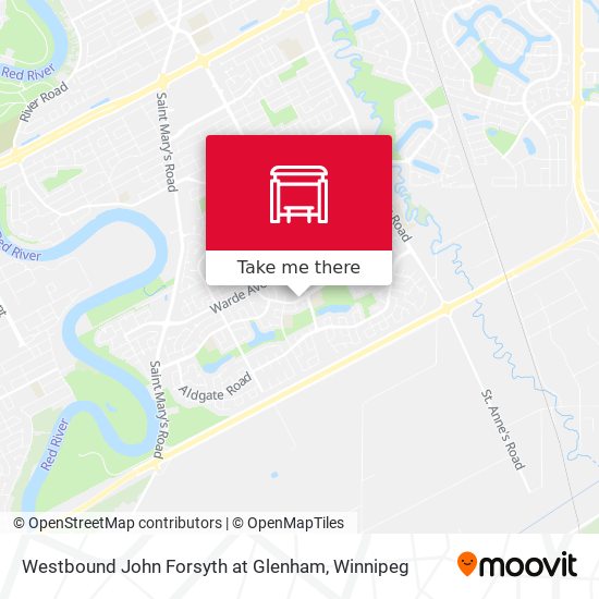 Westbound John Forsyth at Glenham map