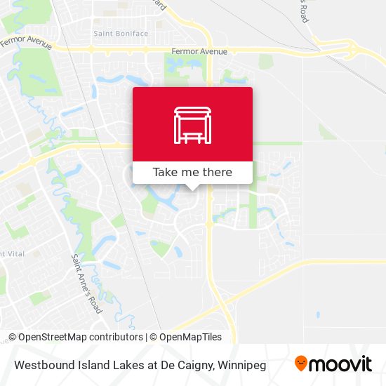 Westbound Island Lakes at De Caigny plan