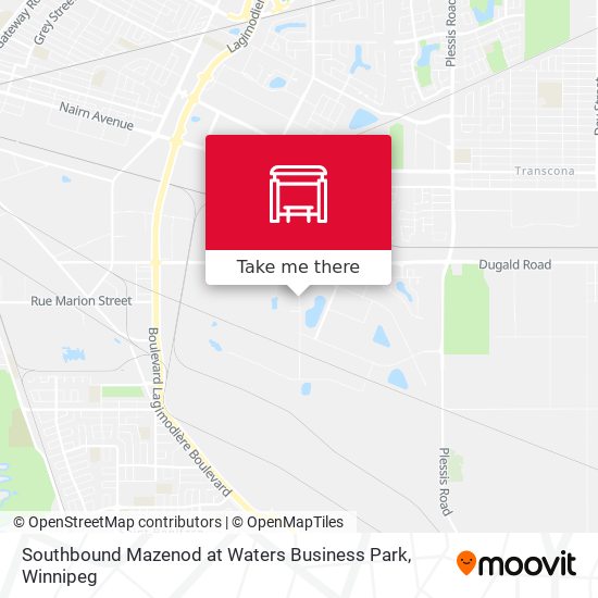 Southbound Mazenod at Waters Business Park plan