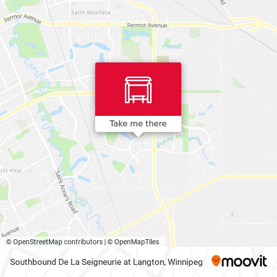 Southbound De La Seigneurie at Langton plan