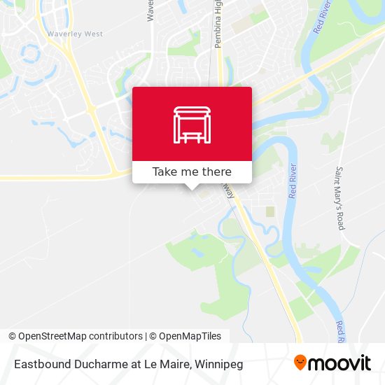 Eastbound Ducharme at Le Maire map