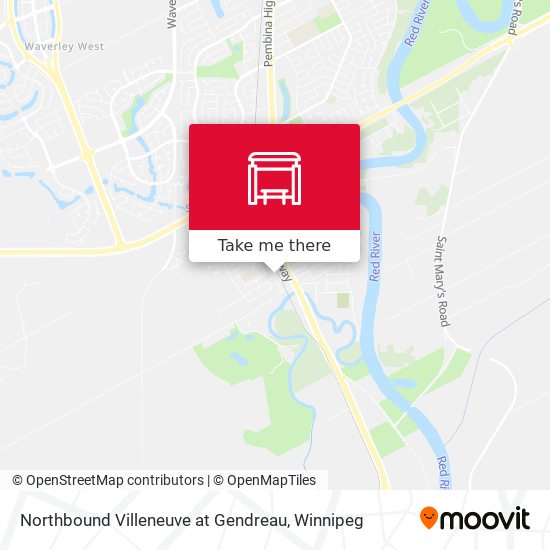 Northbound Villeneuve at Gendreau plan