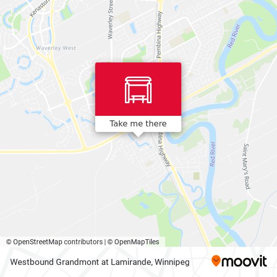 Westbound Grandmont at Lamirande map