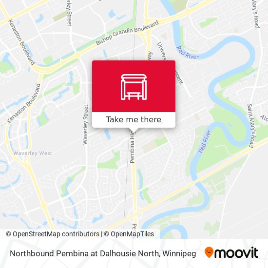 Northbound Pembina at Dalhousie North plan