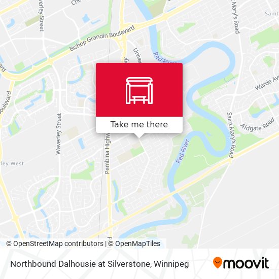 Northbound Dalhousie at Silverstone map