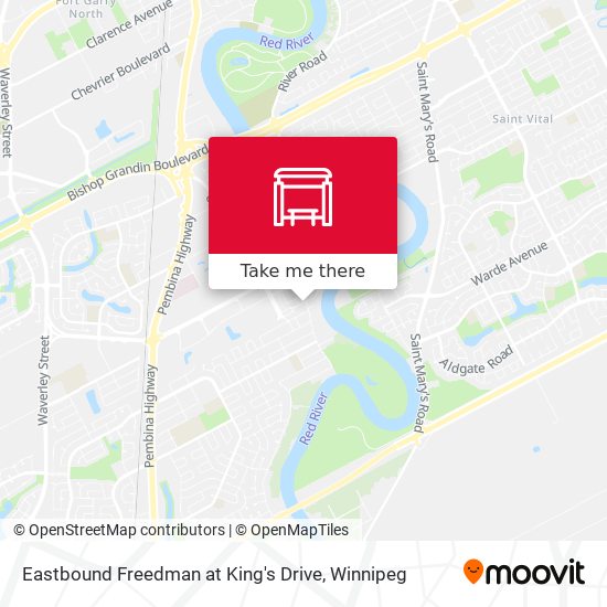 Eastbound Freedman at King's Drive plan