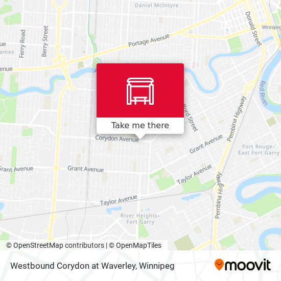 Westbound Corydon at Waverley map