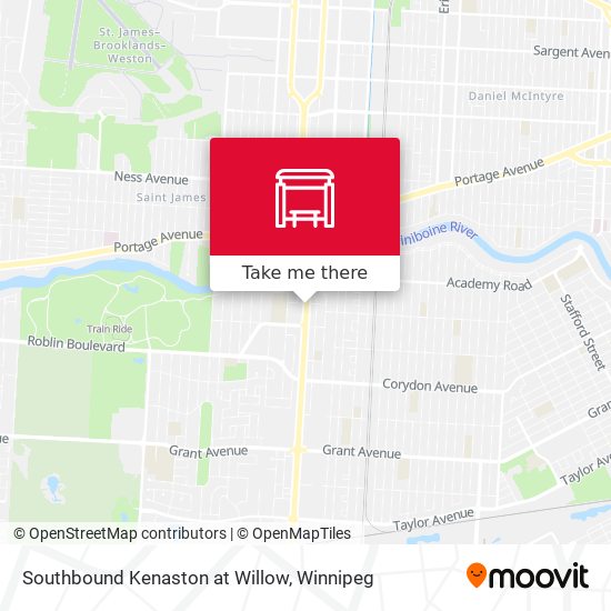 Southbound Kenaston at Willow plan