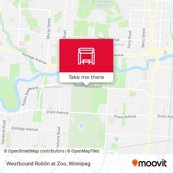 Westbound Roblin at Zoo plan