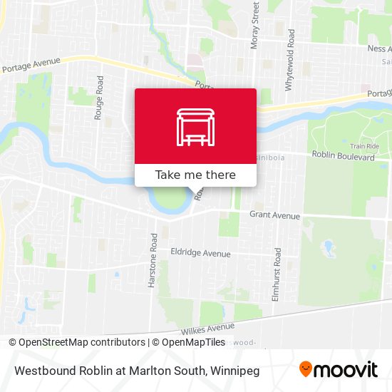 Westbound Roblin at Marlton South map