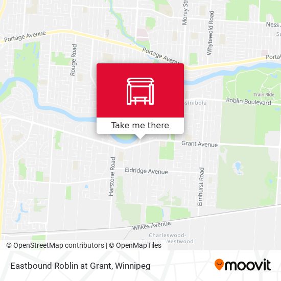 Eastbound Roblin at Grant plan