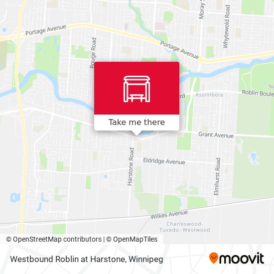 Westbound Roblin at Harstone map