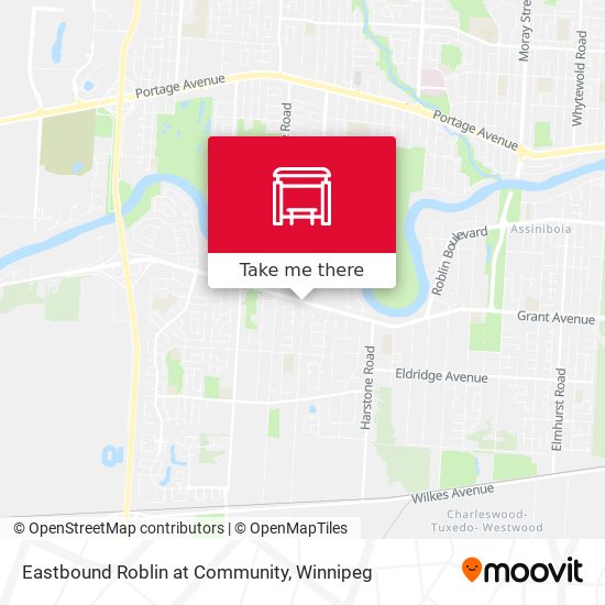 Eastbound Roblin at Community plan