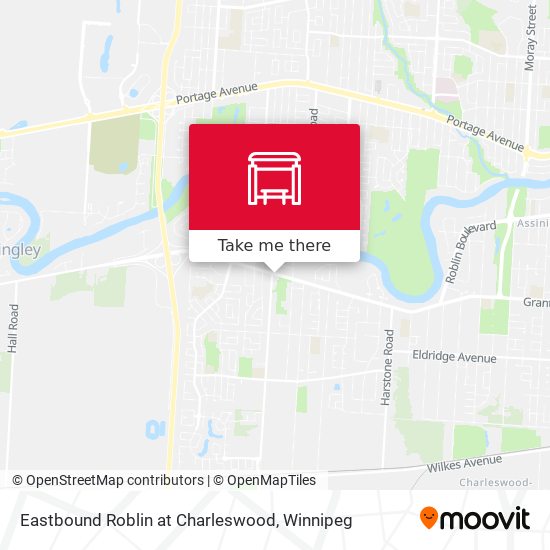 Eastbound Roblin at Charleswood plan