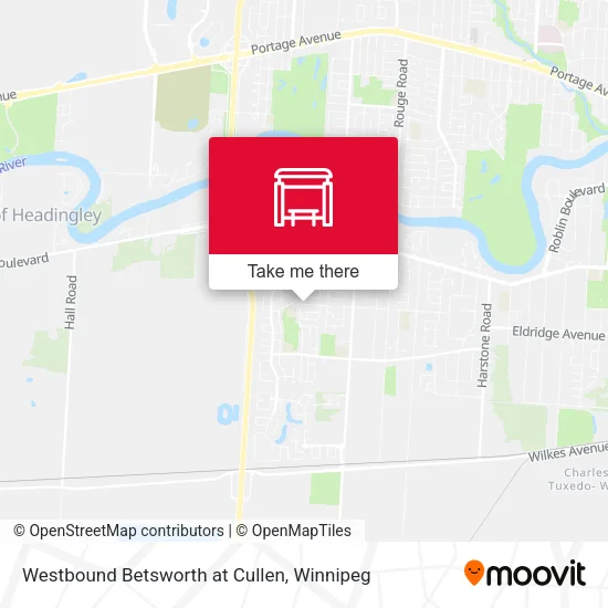 Westbound Betsworth at Cullen map