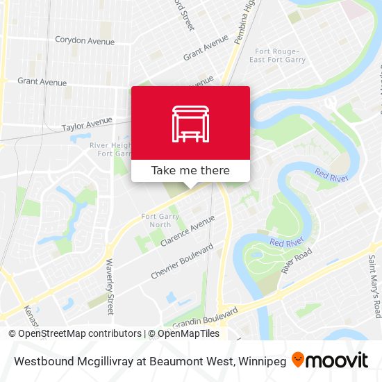 Westbound Mcgillivray at Beaumont West map