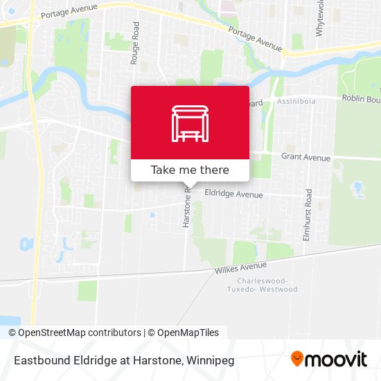 Eastbound Eldridge at Harstone map