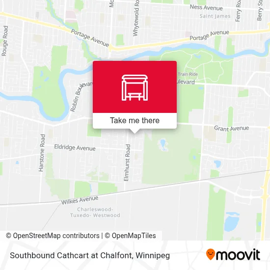 Southbound Cathcart at Chalfont map