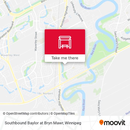 Southbound Baylor at Bryn Mawr plan