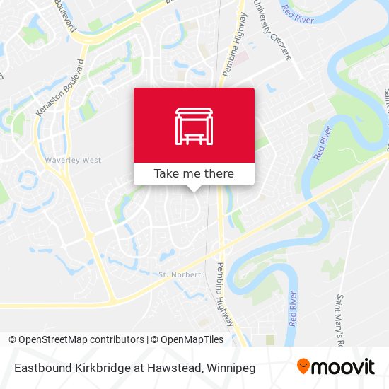 Eastbound Kirkbridge at Hawstead map