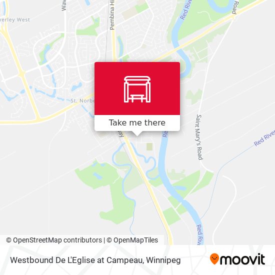 Westbound De L'Eglise at Campeau plan
