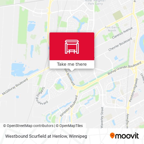 Westbound Scurfield at Henlow map