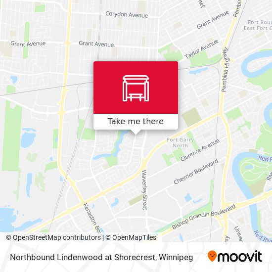 Northbound Lindenwood at Shorecrest map