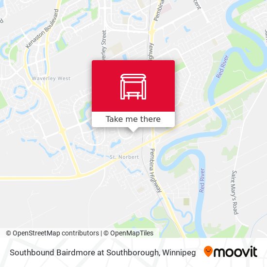 Southbound Bairdmore at Southborough map