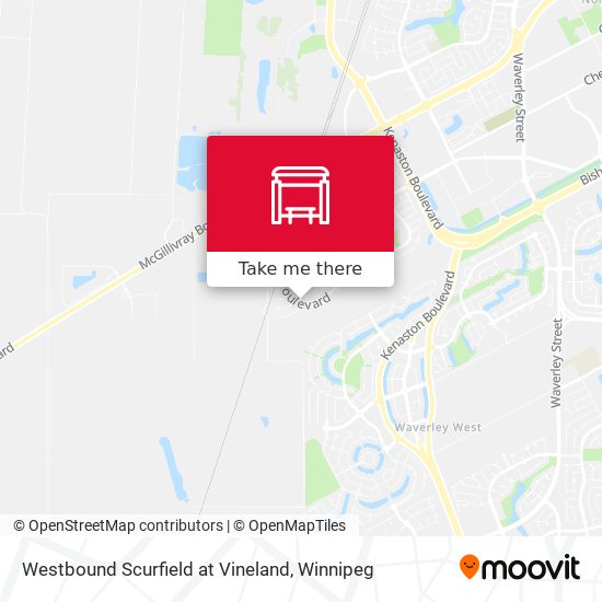 Westbound Scurfield at Vineland map