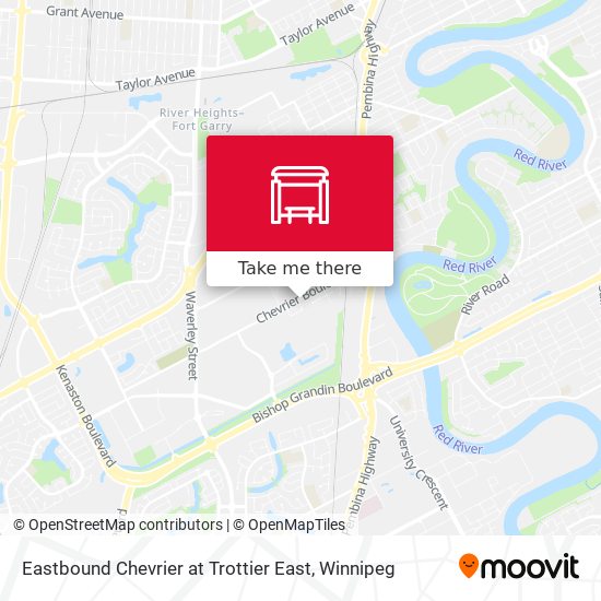 Eastbound Chevrier at Trottier East plan