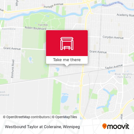 Westbound Taylor at Coleraine map