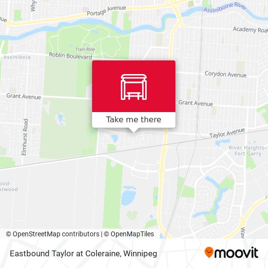Eastbound Taylor at Coleraine map
