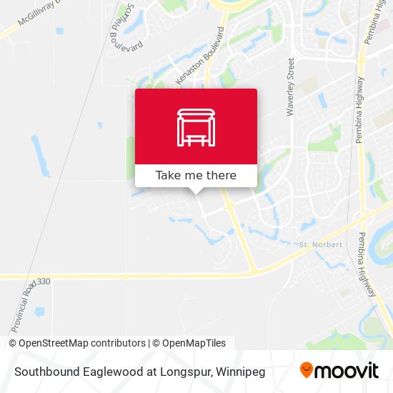 Southbound Eaglewood at Longspur map