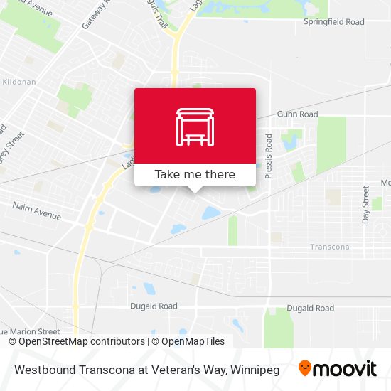 Westbound Transcona at Veteran's Way plan