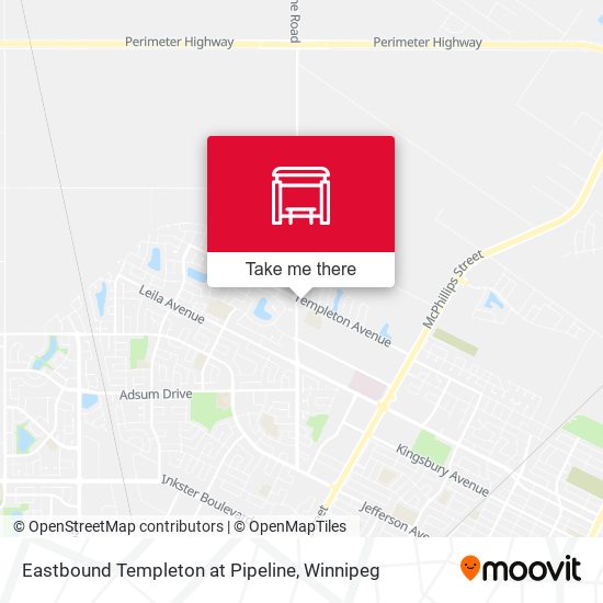 Eastbound Templeton at Pipeline map