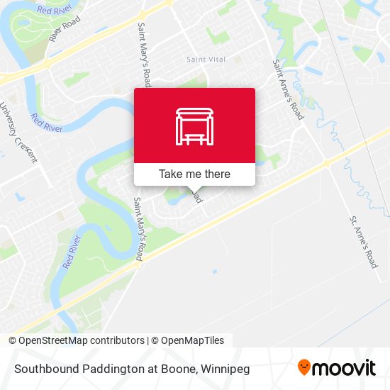 Southbound Paddington at Boone map