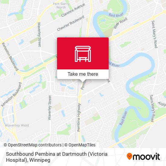 Southbound Pembina at Dartmouth (Victoria Hospital) plan