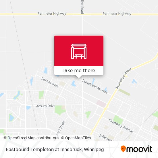 Eastbound Templeton at Innsbruck plan