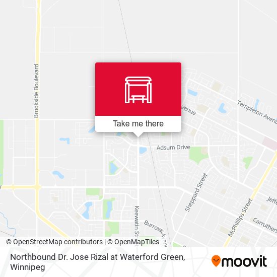 Northbound Dr. Jose Rizal at Waterford Green map